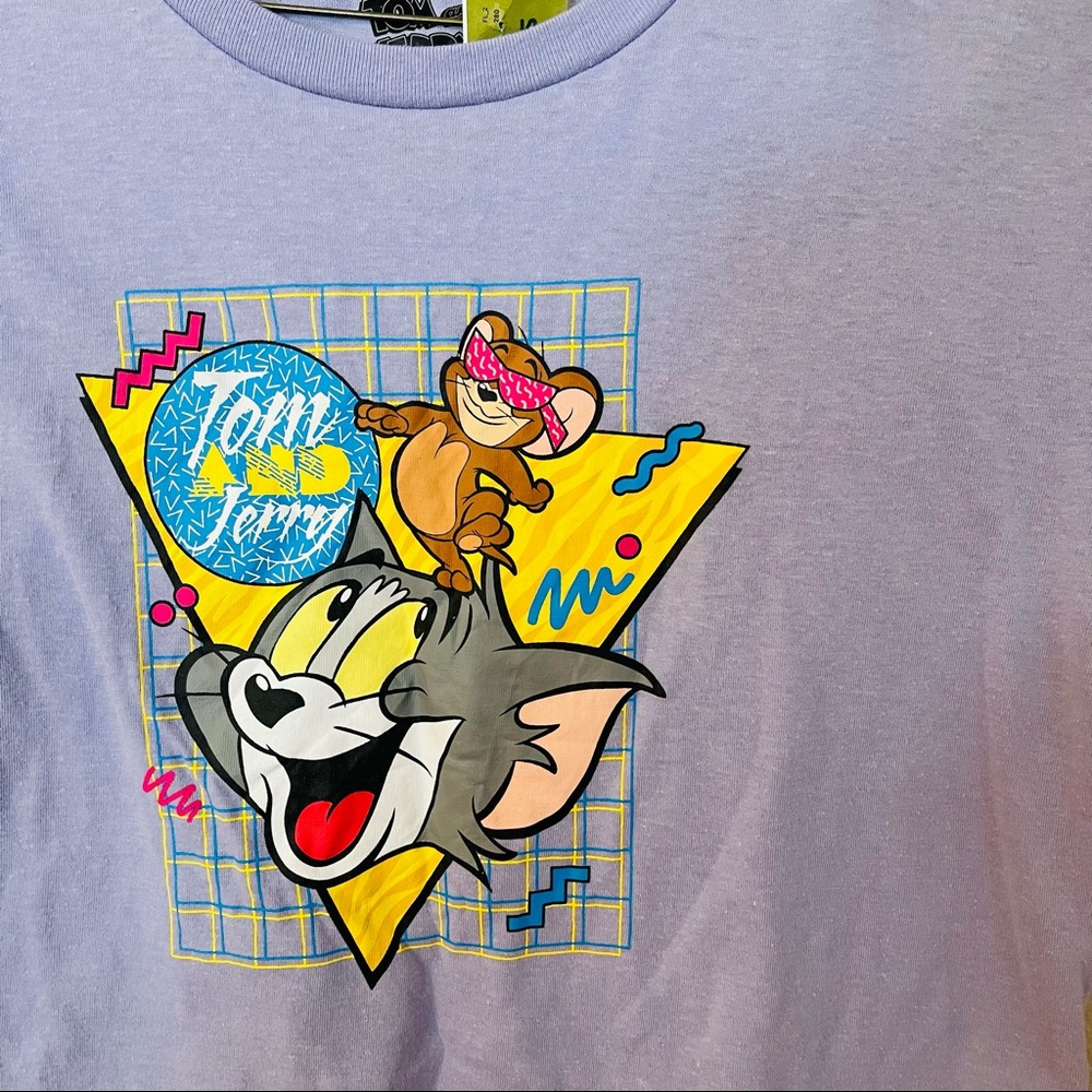NWT Tom & Jerry Graphic Crop Top - Picture 3 of 7
